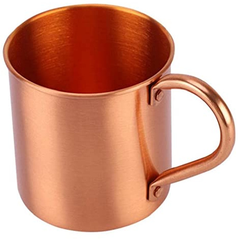 zalati Moscow Mule Becher aus reinem Kupfer ohne Innenfutter für Cocktail, Kaffee, Bier, Milch und Wasser