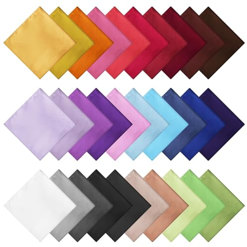 EEEKit Taschentücher für Herren, 30 Stück Einstecktücher für Anzüge, Einstecktuch Set für Hochzeitsfeiern, 22 x 22 CM