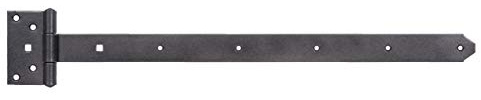 Alberts 301477 DURAVIS® Kreuzgehänge | mit vernietetem Stift | schwarzdiamant duplexbeschichtet | Band 591 x 40 mm | Scharnier 59 x 103 mm