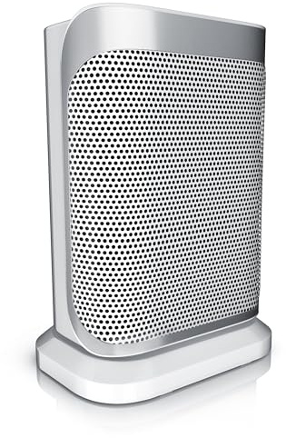Brandson - Heizlüfter energiesparend leise - 1500 Watt - 2 Leistungsstufen - Heizlüfter Badezimmer - stufenlose Temperaturregelung - Keramik Heizelement - Thermosicherung - Heizung Heater