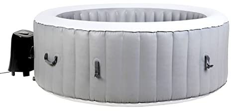 BeneoSpa NEU Tragbarer aufblasbarer Whirlpool für 6 Personen, Spa, Grau