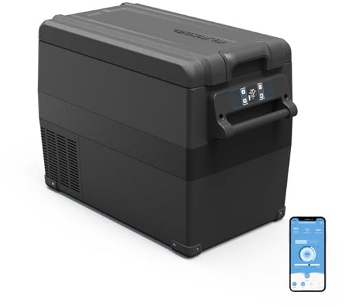 Alpicool NCF45 40L Kompressor Kühlbox 12V tragbarer Mini-Kühlschrank elektrische Gefrierbox klein Gefrierschrank für Auto camping, Lkw, Boot, -20℃ bis 20℃(Schwarz)