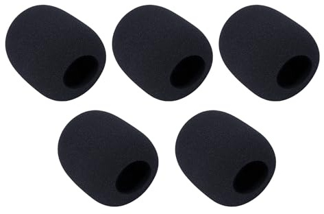 tiyiyok Mikrofon Windschutz, Mic Foam Cover, 5 Stück Handmikrofon Windschutz, Funktioniert mit Den Meisten Mikrofonen Und Ist für Outdoor-Auftritte Geeignet KTV 70mm×40mm Dicke Ca 10 mm