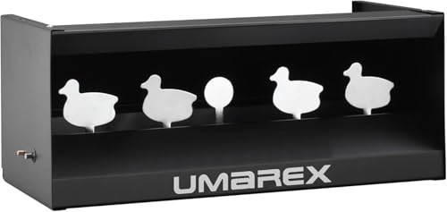 Walther Schießstand mit Enten-Pendelzielen, 500 × 225 × 200 mm | Für Luftdruckwaffen unter 7,5 Joule, freistehend oder zur Wandmontage