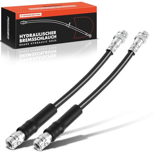 Frankberg 2x Bremsschlauch Hinten Links Rechts Kompatibel mit A3 8P1 1.6L 2003-2012 Altea 5P1 2.0L 2004-Heute Golf V 1K1 2.0L 2003-2009 P.a.s.s.a.t 3C2 1.6L 2005-2010 Replace# 1K0611775A