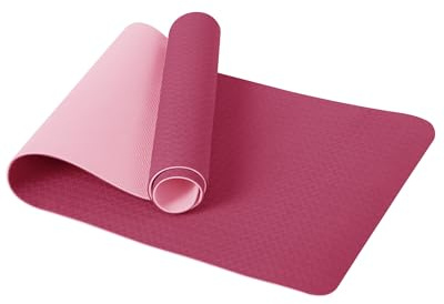 Good Nite Gymnastikmatte Yogamatte Fitnessmatte Rutschfest Trainingsmatte Sport Turn Matten Pilates Matte Bodenturnmatte Mit Tragegurt 183 x 61 x 0.6 cm (Rosa/Pflaume)