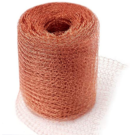 Kupferband Gegen Schnecken Mäuse, Schneckenzaun Reinem Kupfer Kupferwolle für Garten Schneckenabwehr, Mader Abwehr(6m)