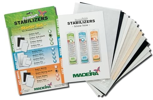 Madeira Stickvlies Starterset, Plastic, Multicolor, Eine Grösse, 12