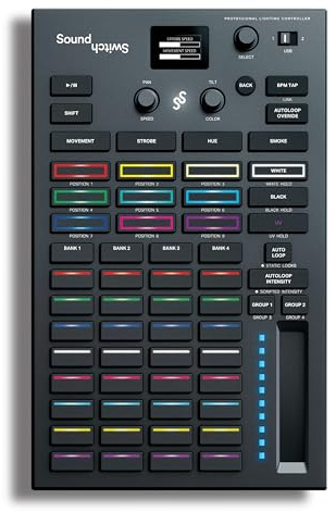 SoundSwitch Control One - Professioneller DMX DJ-Beleuchtungs - Controller mit 3 Monaten SoundSwitch Softwarezugang, DMX und Phillips Hue Support