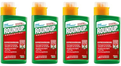 CELAFLOR 4 X 400 ml Roundup Express Konzentrat (Unkrautvernichter), Grün