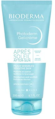 BIODERMA Photoderm After-Sun Gel-Creme - feuchtigkeitsspendende und beruhigende Pflege - alle Hauttypen, insbesondere empfindliche Haut - verlängert die Bräune - Tube 200 ml