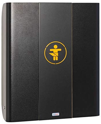 Timkid GmbH Eleganter und funktionaler Wandwickeltisch für den öffentlichen Raum, Ausführung:Schwarz/Schwarz