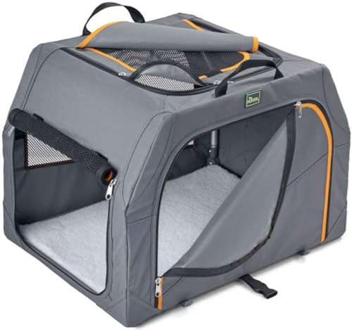 HUNTER Hundetransportbox mit Aluminium-Gestell Größe S