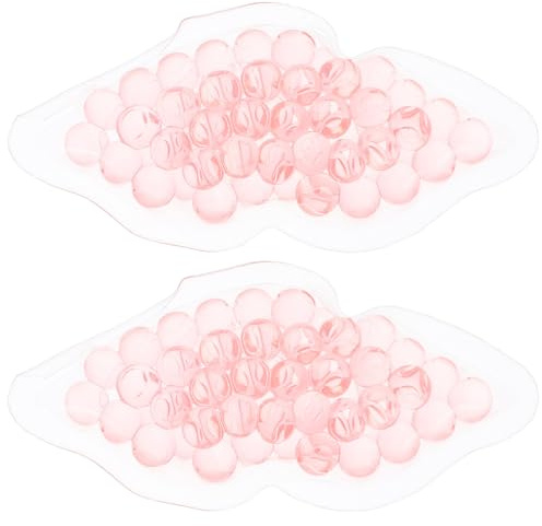TEHAUX 2 Stück Kühlende und Wärmende Lippenpads 8cm Gel Maske für Sommer Wiederverwendbar Beruhigend und Feuchtigkeitsspendend