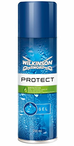 Wilkinson Sword Rasiergel Protect Sensitive Herren, 200 ml, 3 St