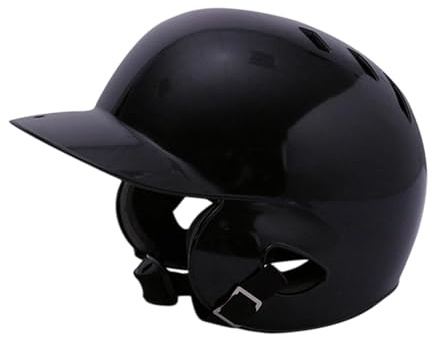 perfk Baseball -Schlaghelm für Kinder Doppelohr Atmungswache Softball Helm für Spielsport im Freien Training Teenager, Schwarz