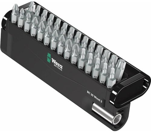 Wera Bit-Sortiment, Bit-Check 30 Wood 2, 30-teilig, 05057432001