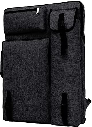 Transporttasche A2 Zeichnungtasche Zeichenbrett Rucksack für Zeichenplatten Wasserdicht Aufbewahrungstasche Malerei Künstler Tragetasche Multifunktional Zeichentasche Skizzieren Tasche