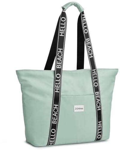 G4Free Strand-Tragetasche, wasserdicht, sanddicht, Umhängetasche, Strandtasche, große Sporttasche, Einkaufstasche für Damen