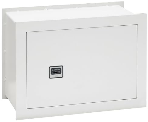ARREGUI Ideal-5 271350 Wandtresor zum Einmauern | Safe mit Doppelbart Sicherheitsschloss | Doppelbolzen Verrigelung | Anwenderfreundlich mit Schlüssel | Wandmontage | 30 x 41 x 20 cm