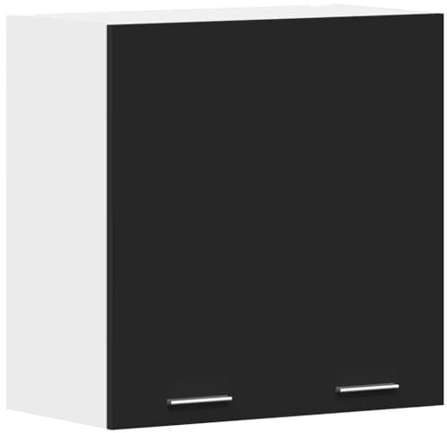 vidaXL Hängeschrank Lyon Schwarz 60x31x60 cm Holzwerkstoff