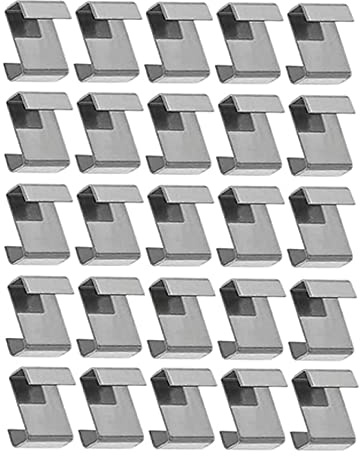 Z-förmige Clips, 50 Stück Gewächshaus-Glas-Clips, Edelstahl zur Befestigung von Aluminium-Gewächshäusern, Polycarbonat-Glasscheiben