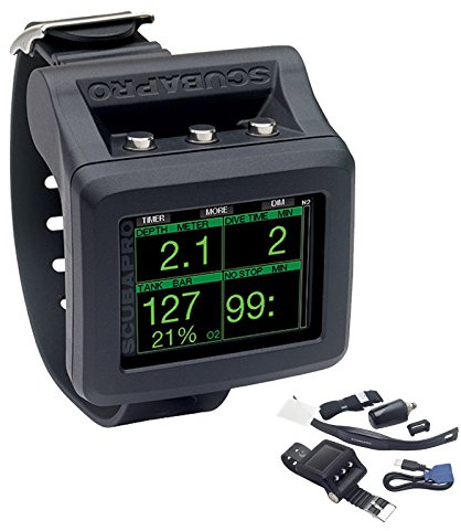SCUBAPRO Galileo 2 mit LED-Sender und HR-Brustgurt Tauchcomputer