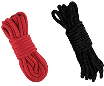Bondage Seil,Bondageset Seil,2 x 5m SM Bondage Rope,Weiches Bdsm Seil,Bondage Fesseln Rosa schwarz,Bondage Sex hautverträglicher