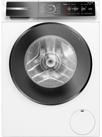 Bosch WGB244040 Serie 8 Smarte Waschmaschine, 9 kg, 1400 UpM, Made in Germany, Active Water Plus Energie- und Wasserersparnis, Iron Assist Dampf zum Entknittern, Mini Load