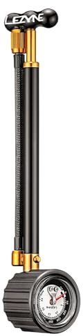 Lezyne Shock Drive Dämpferpumpe, Black/Gold, 258 mm