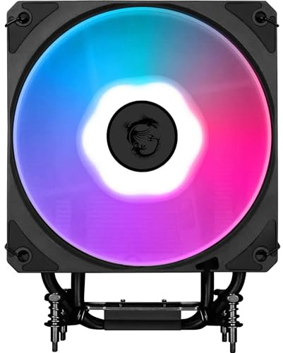 MSI MAG COREFROZR AA13 CPU-Luftkühler – Direct Touch, vier 6-mm-Kupfer-Heatpipes, ARGB, CycloBlade 7, voraufgetragene Wärmeleitpaste, Lüfter mit Rifle-Lager