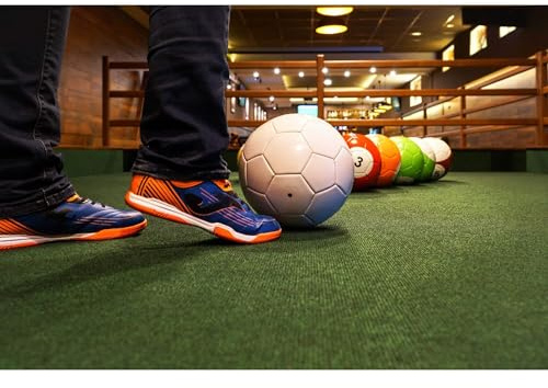 Juggle Pro Fussball Billard: Fußball nach den Regeln des Billards Spielen - Billardfußball Set mit 16 Bällen aus PU-Leder Größe 2 (15,1 cm)