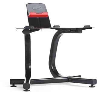 Bowflex mit Media Rack Hantelständer, Schwarz, One Size