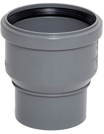 Airfit HT-Reduzieradapter Muffe DN 90 x Rohrstutzen DN 75, PP-grau - 69075RA