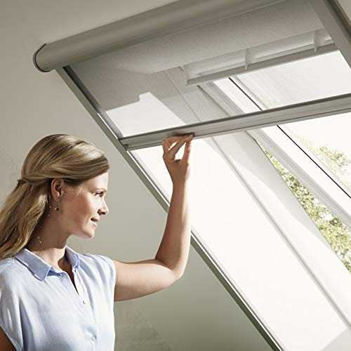 VELUX Insektenschutzrollo ZIL für Dachfenster S06/S08/S10, Weiß, 108 x 200 cm