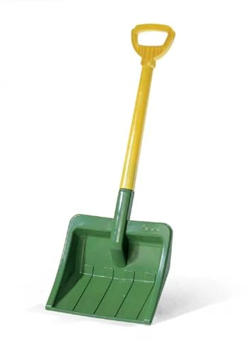 Rolly Toys rollyShovel Kinderschaufel grün/gelb | robuste Kunststoff Schaufel für Kinder, Sandspielzeug für Garten, Schneeschaufel für den Winter, ergonomischer Griff