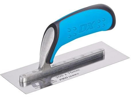 OX Tools Verputzkelle Profi Edelstahl 200x75mm – Maurerkelle Glättkelle mit DURAGRIP Griff – OX-P013808