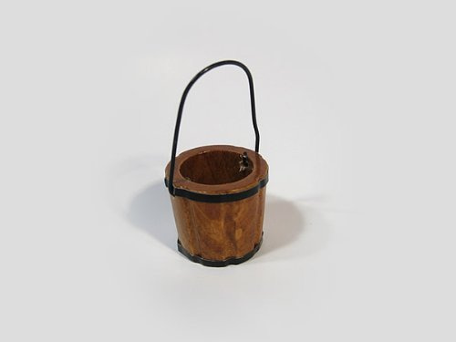 Unbekannt Krippenzubehör, Holzkübel, Höhe 2,5cm