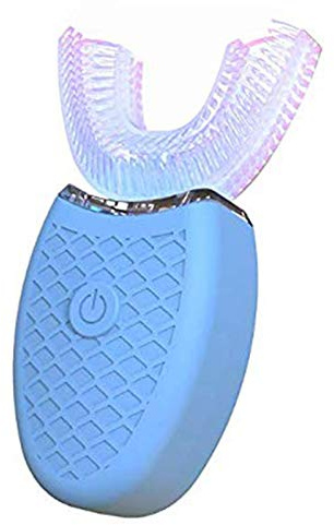 Ultraschall-Zahnbürste, elektrische Zahnbürste, automatisch, 360 °, Kaltaufhellungsinstrument, automatische Zahnbürste, geeignet für Erwachsene (blau)