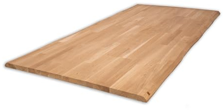 LUMBERLAND Tischplatte Eiche Massiv Baumkante (80 x 160 cm, Eiche, naturbelassen)