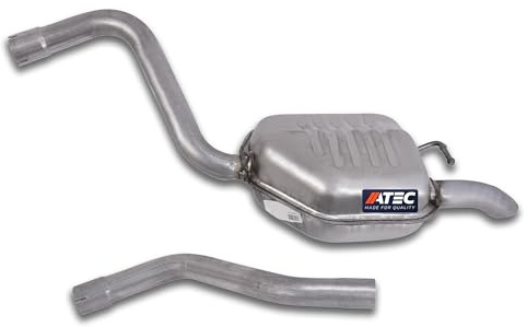 ATEC Germany 1x Endschalldämpfer | Kompatibel mit: FORD MONDEO III Turnier
