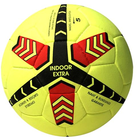 Lisaro Indoor-Fußball Gr. 5 aus Echt Veloursleder | Hallenfußball | Hallenball | Indoorfußball | Spielball der Extraklasse