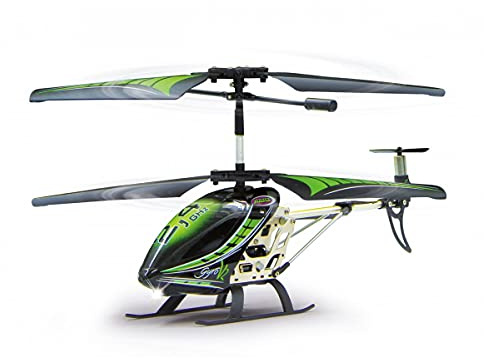 JAMARA 038150 Gyro V2 2,4G - Turbo, Flexible Rotorblätter mit Winglets, Robustes Aluchassis, Motorschutz bei blockierten Rotorblättern, welchselbarer LiPo-Akku, Licht EIN/aus, Demomodus