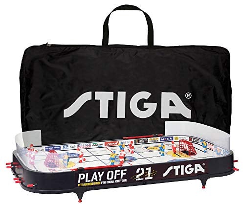 STIGA Eishockey Tischspiel Playoff 21 Hockey Spiel für Kinder und Erwachsene - Schweden-Kanada mit Aufbewahrungstasche