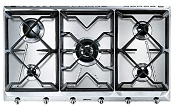 SMEG SRV596GH5, UNIVERSAL-Gaskochfeld, Stainless steel