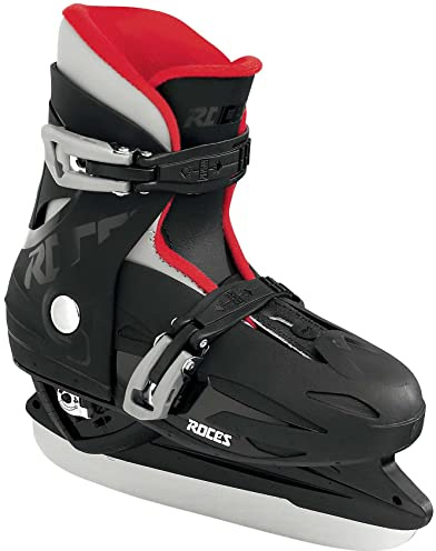 Roces Kinder Schlittschuhe Mck Ii Größenverstellbar Kinder Schlittschuh verstellbar, BLACK RED, 25-29 EU