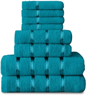 GC GAVENO CAVAILIA Boston Handtuch-Ballen, Baumwolle, blaugrün, 8Pc Bale Set, 8