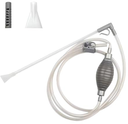DBALL Aquarium Sauger Handpumpe Aquarium Wasserwechsel Sauger Kiesreiniger für Aquarium Wasserwechsel und Reinigung Handbetriebener Sauger