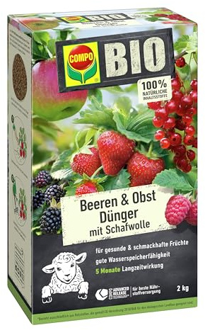 Compo Bio Beeren Langzeit-Dünger mit Schafwolle 2 kg