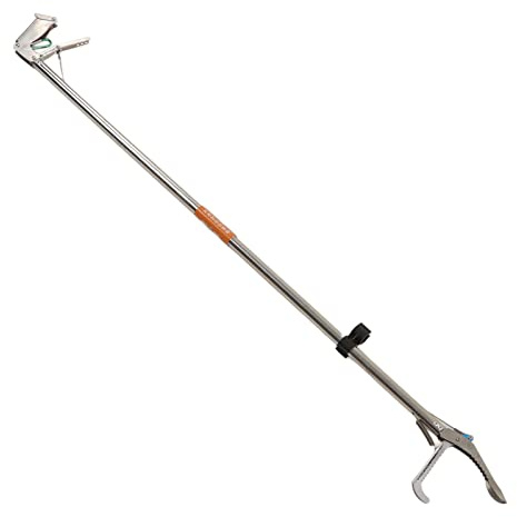 Mumusuki Schlangen Zange, Edelstahl-Reptilien-Griff-Stick Faltbar, Selbst Abschließbar, Stark, Sicherer Fänger, Snake Handling-Werkzeug für Outdoor-Schlangen Bauern